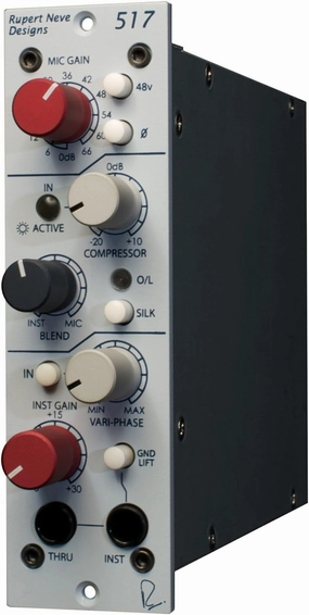Rupert Neve Designs Portable 517: 500 Series Mic Pre / DI / Comp USB Interface