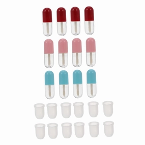SAFIGLE 2sets 12pcs Refillable Tubes Mini Lip Gloss Containers Portable Leak Design and More for Makeup Bags and Sharing 12pcs*2