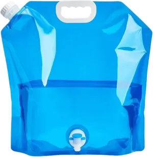 SBTRKT 5/10L Camping Water Bag Portable Folding Water Bucket Large Water Container Outdoor Travel Collapsible Pouch Can Camping Supplie (Color : Normal 10L Blue)