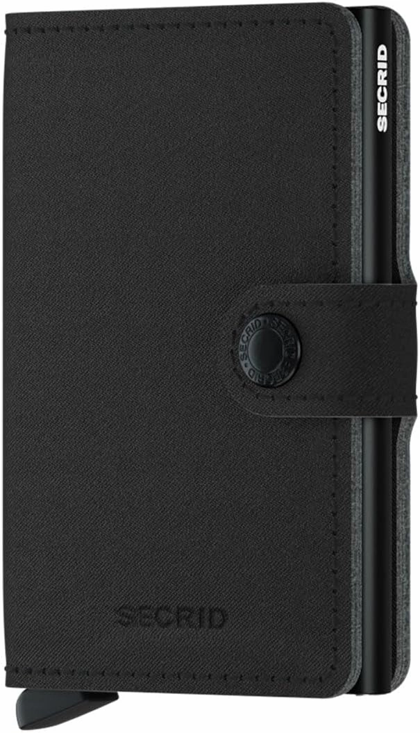 Secrid Miniwallet Yard - Powder Black, Powder Black, 10,2 x 6,5 x 2,1 cm, Modern