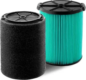 Set of 2 Replacement Filters VF7000 and VF6000 Compatible with Ridgid 5-20 Gallon Wet/Dry Vacuums and 6-9 Gallon Husky