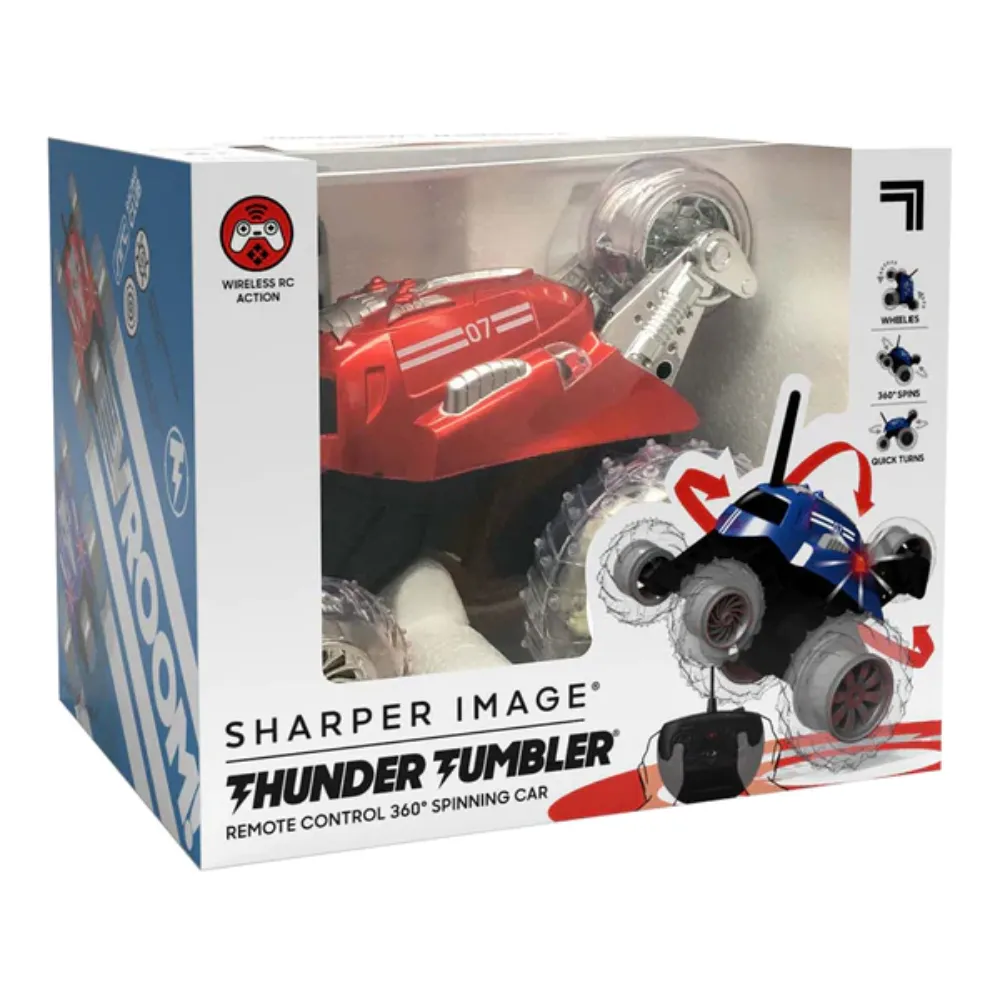 Sharper Image Thunder Tumbler Monster Spinning Red