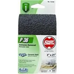 Shopsmith 21 in. L x 3 in. W Ceramic Sanding Belt 36 Grit Coarse 1 pc.