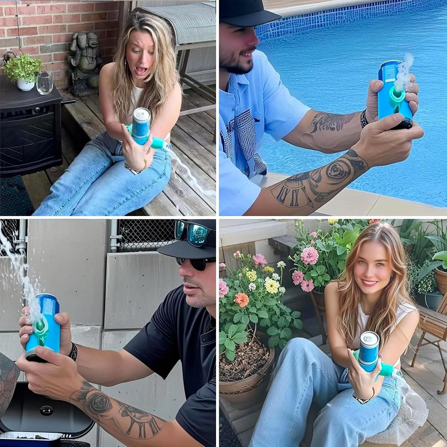 Shotgun Roulette Drinking Game - Thrilling Twist & Pass Party Game, Bachelor Party Gifts, Tailgate & BBQ Games with Random Spray Fun (3)