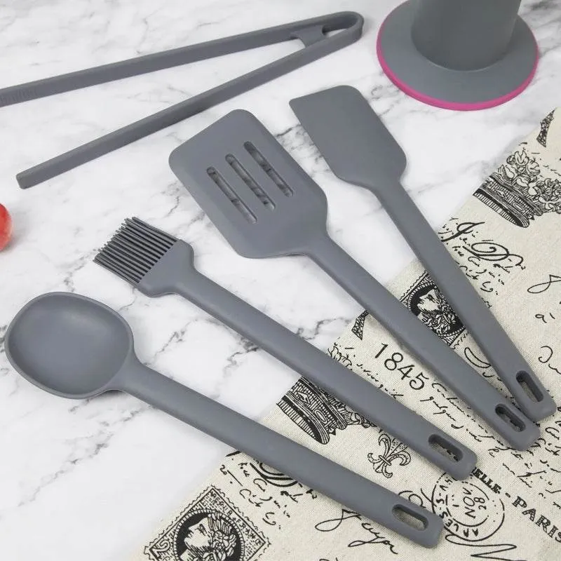 Silicone Kitchenware Spoon Cooking 6 Piece Set