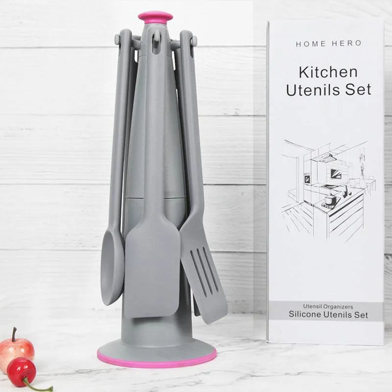 Silicone Kitchenware Spoon Cooking 6 Piece Set
