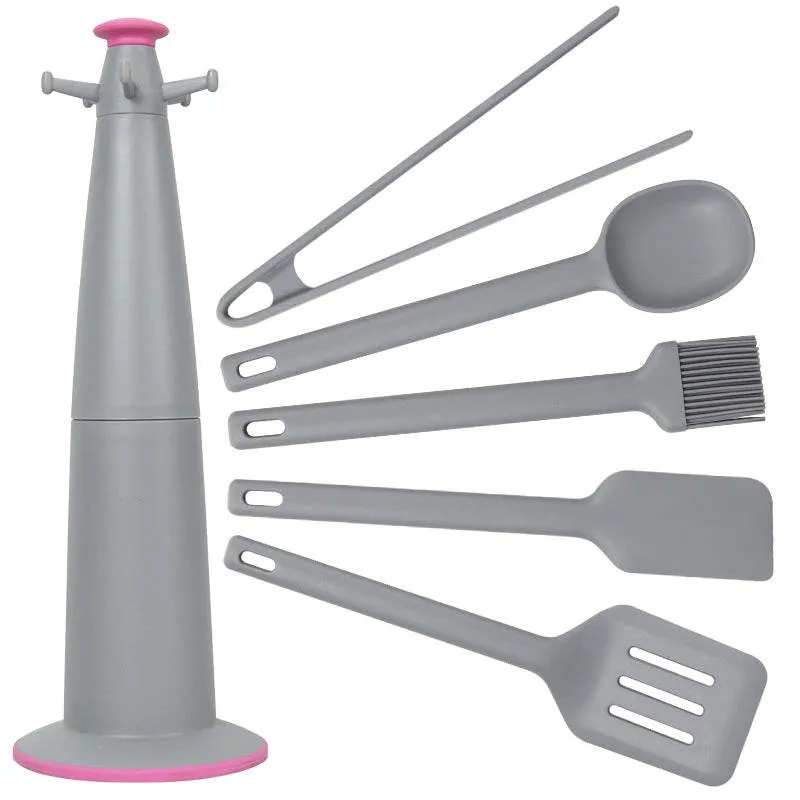 Silicone Kitchenware Spoon Cooking 6 Piece Set