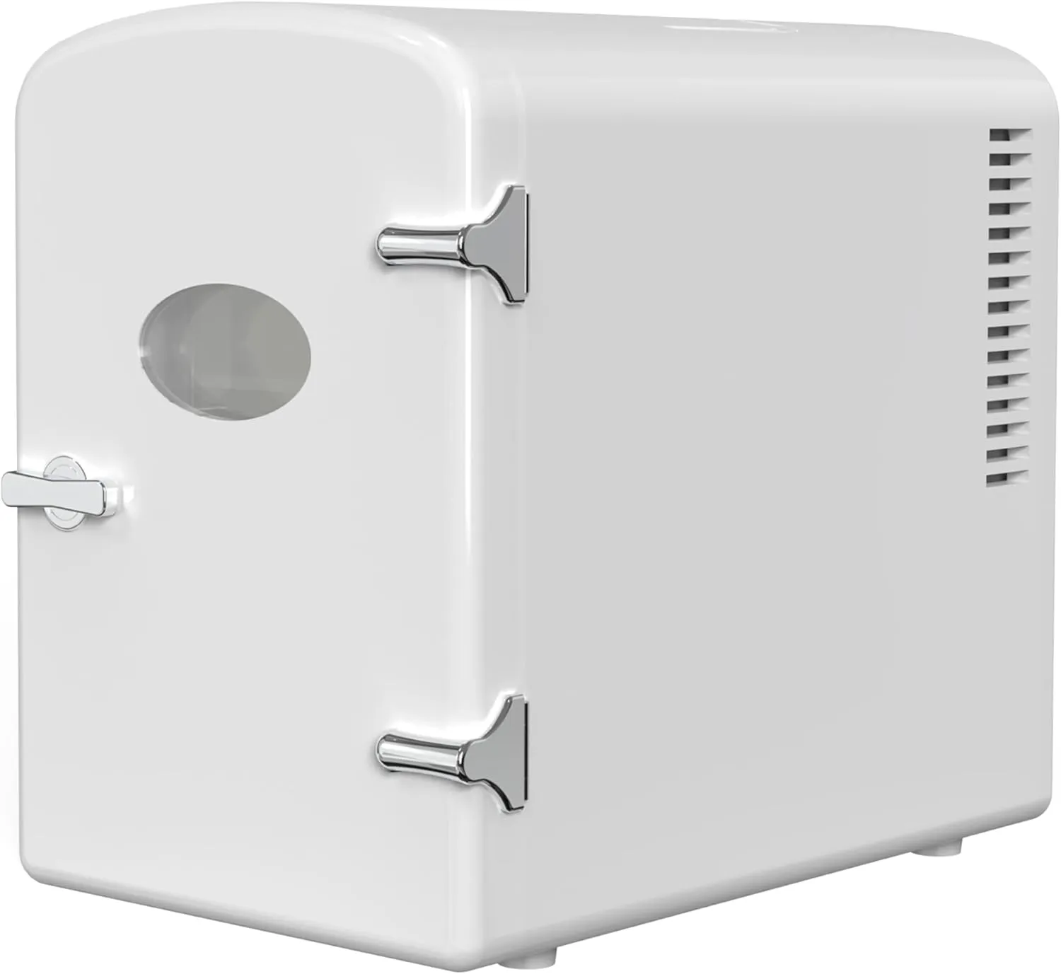 Simple Deluxe 6L/9 Can Mini Observation, Portable Cooler & Warmer Freon-Free Small Refrigerator, Compact Fridge for Skincare, 4L with Window, White