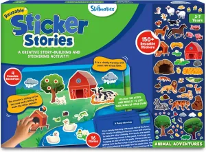 Skillmatics Activity Kit - Creative Storytelling & Skill Building with 150  Reusable Stickers, Educational, Mess-Free Fun, Preschool & Kindergarten Toy, Gifts for Kids Ages 3, 4, 5, 6, 7