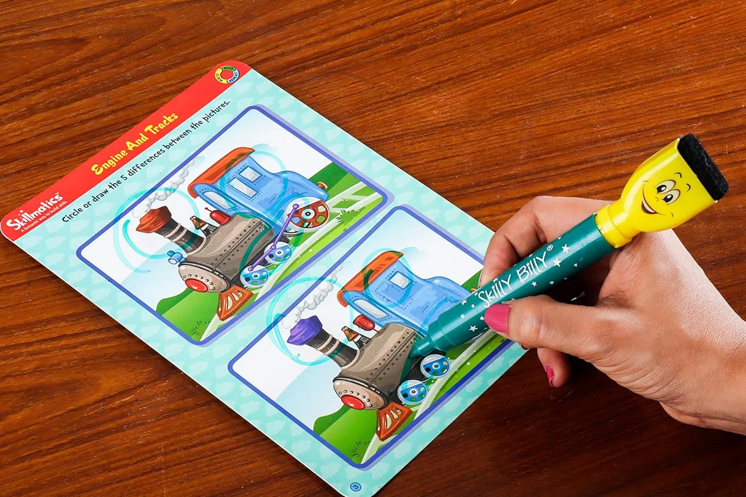 Skillmatics Educational Game - Transport Off We Go, Reusable Activity Mats with Dry Erase Marker, Gifts, Travel Toy, Ages 3 to 6