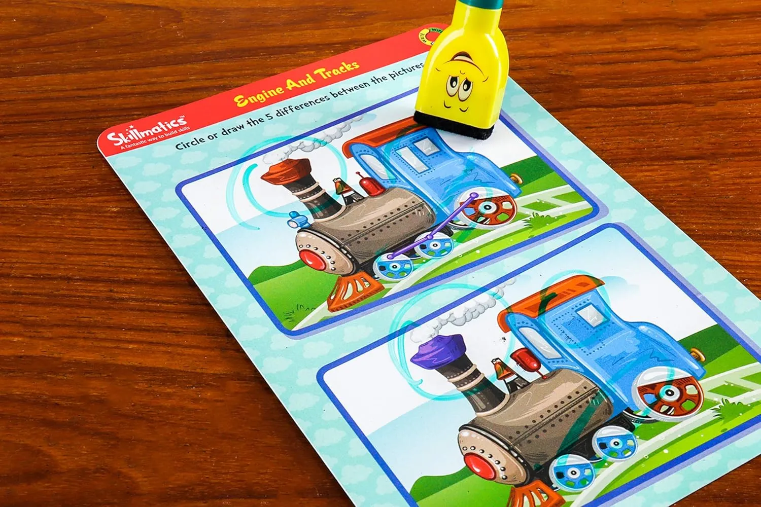 Skillmatics Educational Game - Transport Off We Go, Reusable Activity Mats with Dry Erase Marker, Gifts, Travel Toy, Ages 3 to 6
