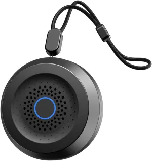 Sleepbox Sound White Noise Machine with 25 Soothing Sounds and 32 Volume Levels with Portable Hanging Rope and Headphone Jack Built-in Battery 4 Timers and Memory Function for Baby Kids Adults (Black)