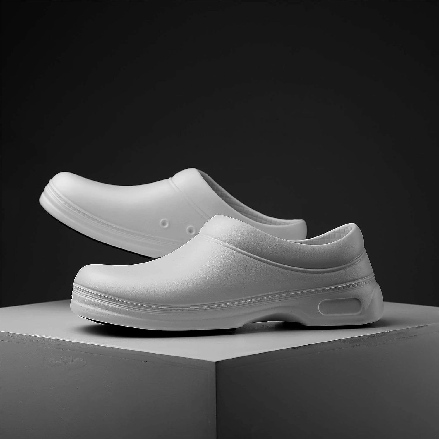 Slip Resistant Work Shoes Nurse Clogs for Men Women Navy Blue White Black Kitchen Garden Chef Shoes