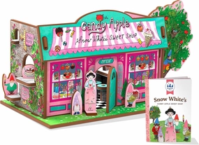 Snow White's Sweet Shop 3D Puzzle - Book and Toy Set - 3 in 1 - Book, Build, and Play