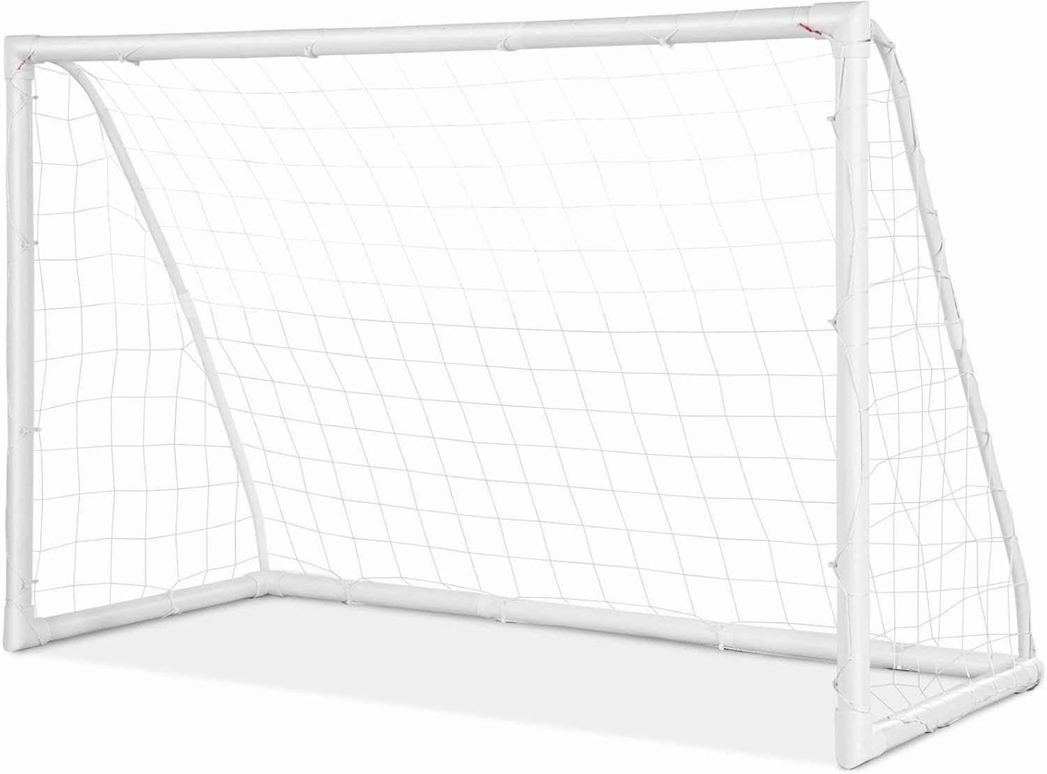 Soccer Goal, 12FT x 6FT/6FT x 4FT All-Weather Soccer Net with Frame, Quick Set-Up, Resilient Netting, Portable Soccer Goals for Backyard School Kids Soccer Training