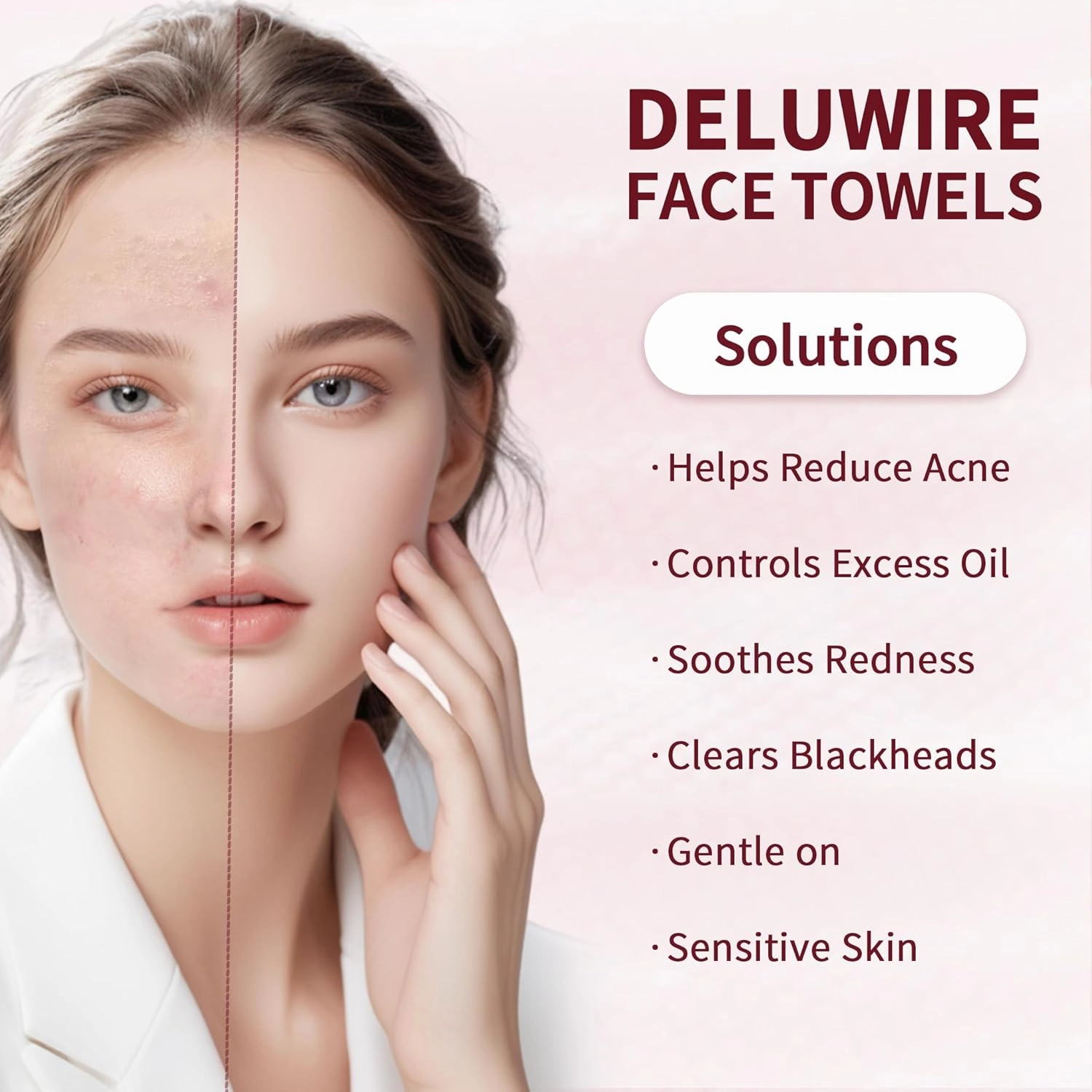 Soft Dry Wipe 10 Pack, Face Tissues, Lint Free Facial Cleansing Towels Disposable, Extra Thick Dry and Wet Use for Sensitive Skin, Makeup Removing, Surface Cleaning (800 Count)