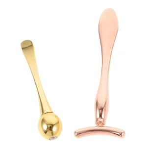 SOIMISS Eye Massage Stick Set Beauty Tools for Women Facial Mask Spoon Double-end Roller Easy to Use