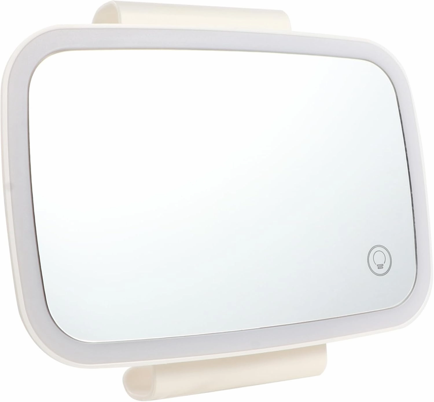 SOIMISS 1Pc Clip Car Visor Makeup Mirror High Definition LED Vanity Mirror for Easy Application Touch Screen Design Compact and Scratch Resistant for Travel