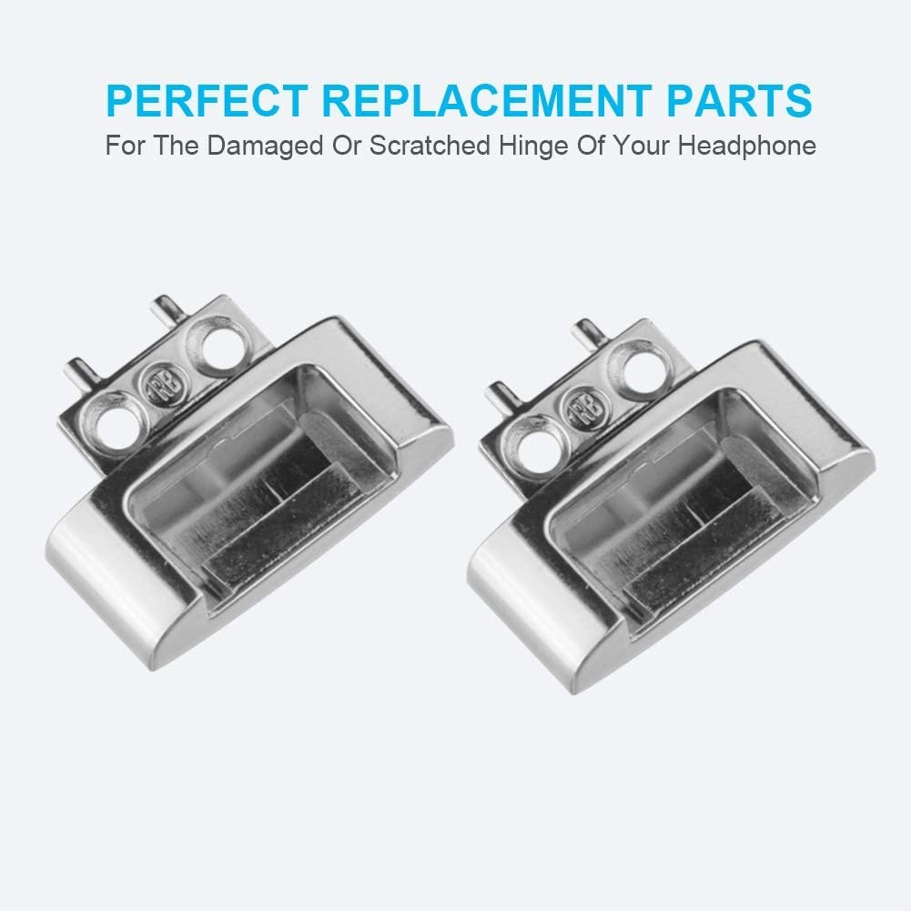 Solo 3 Hinge Replacement Parts Headband Connector Repair Kit Compatible with Beats by Dr Dre Solo 3.0 Wireless A1796 On-Ear Headphones (Silver)