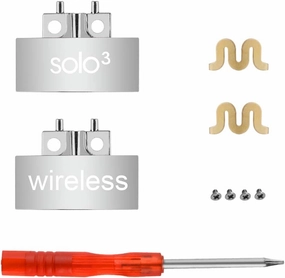 Solo 3 Hinge Replacement Parts Headband Connector Repair Kit Compatible with Beats by Dr Dre Solo 3.0 Wireless A1796 On-Ear Headphones (Silver)