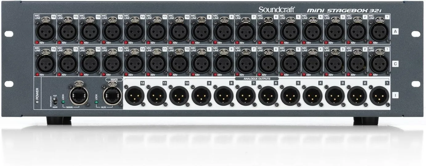Soundcraft MSB-32i 32-channel Compact Digital Stagebox with Remote Controlled I/O