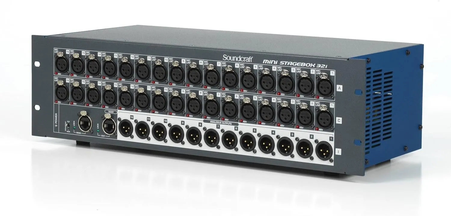 Soundcraft MSB-32i 32-channel Compact Digital Stagebox with Remote Controlled I/O