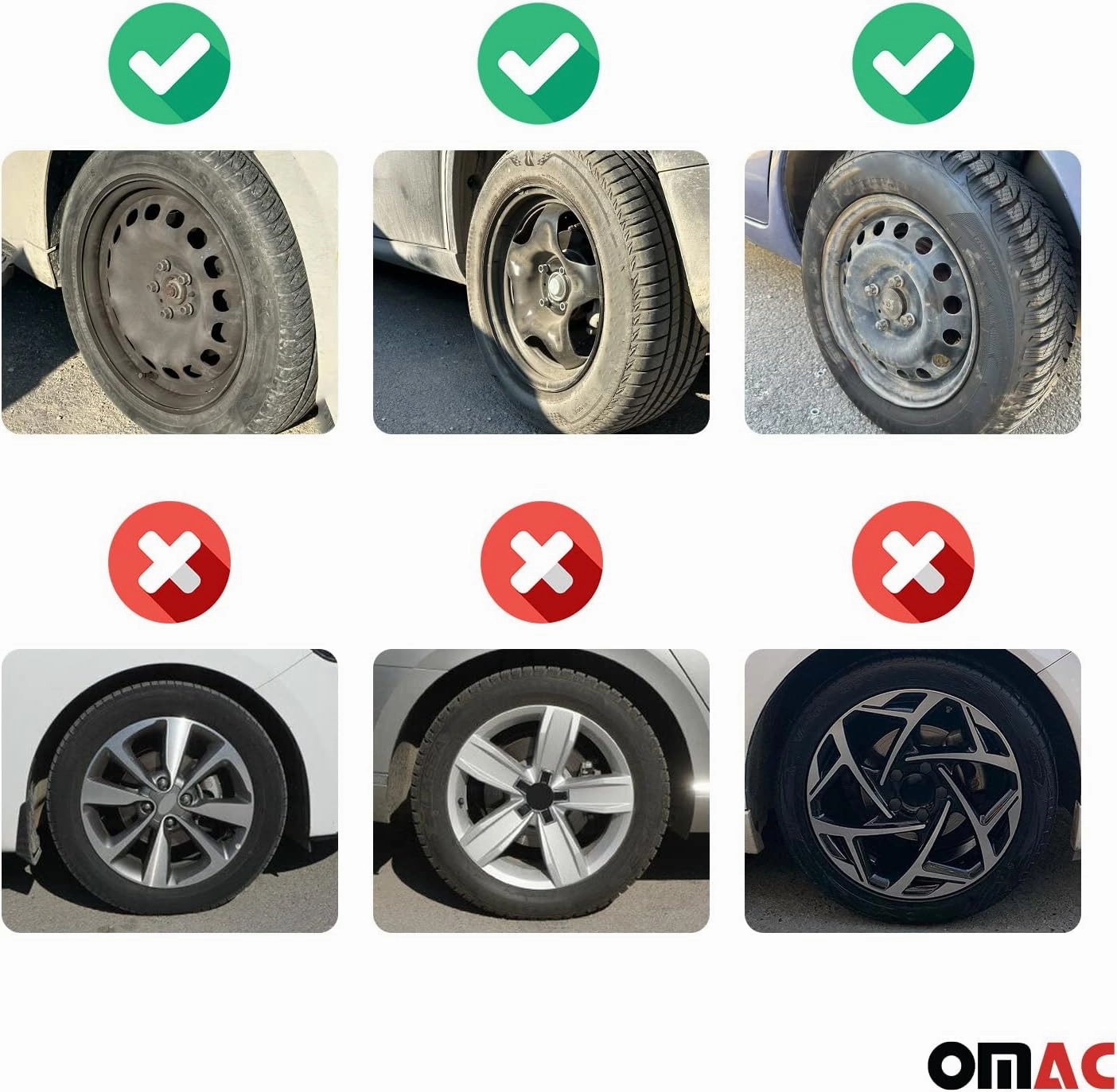 Sparco SPC1691BKGR 16-inch Lazio Wheel Covers Black/Grey