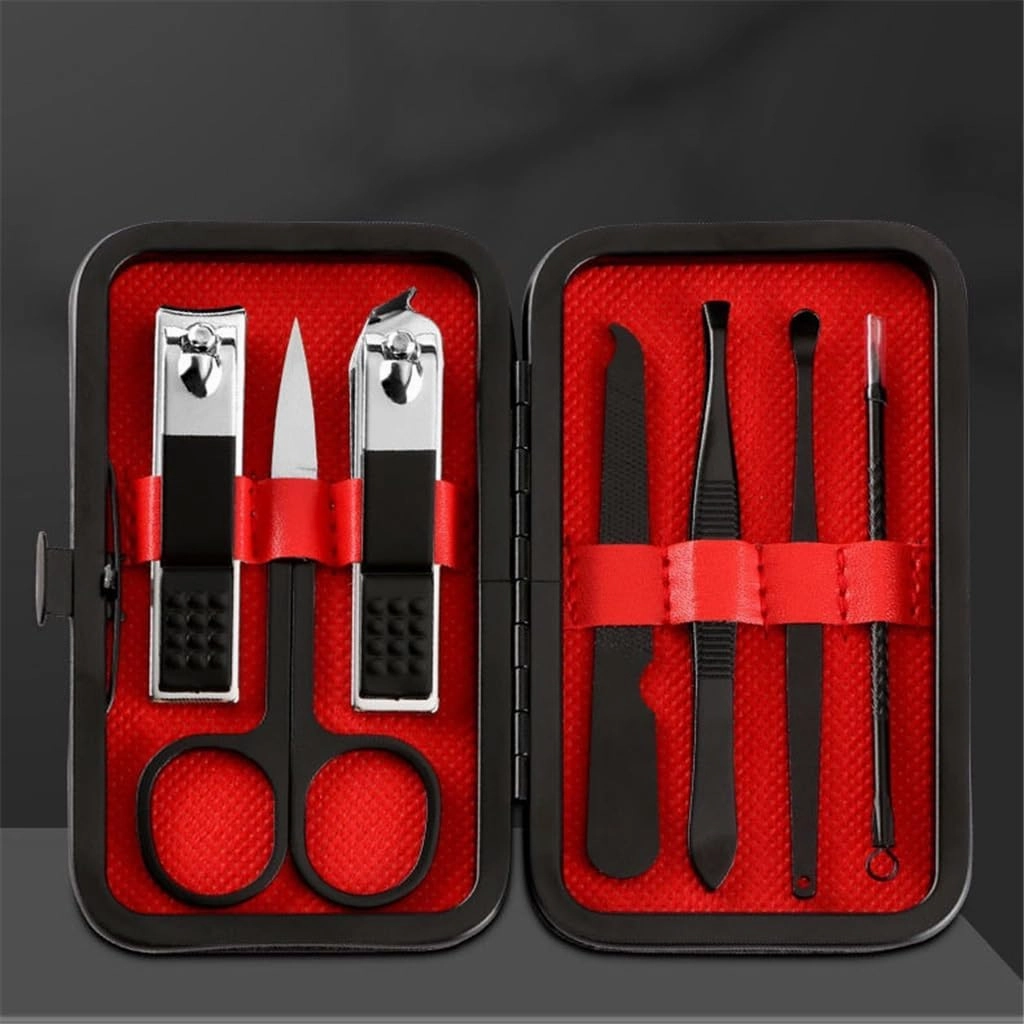 Stainless Steel Black Nail Clipper Set Nail Clippers Business 7 Piece Nail Clippers Manicure Tools