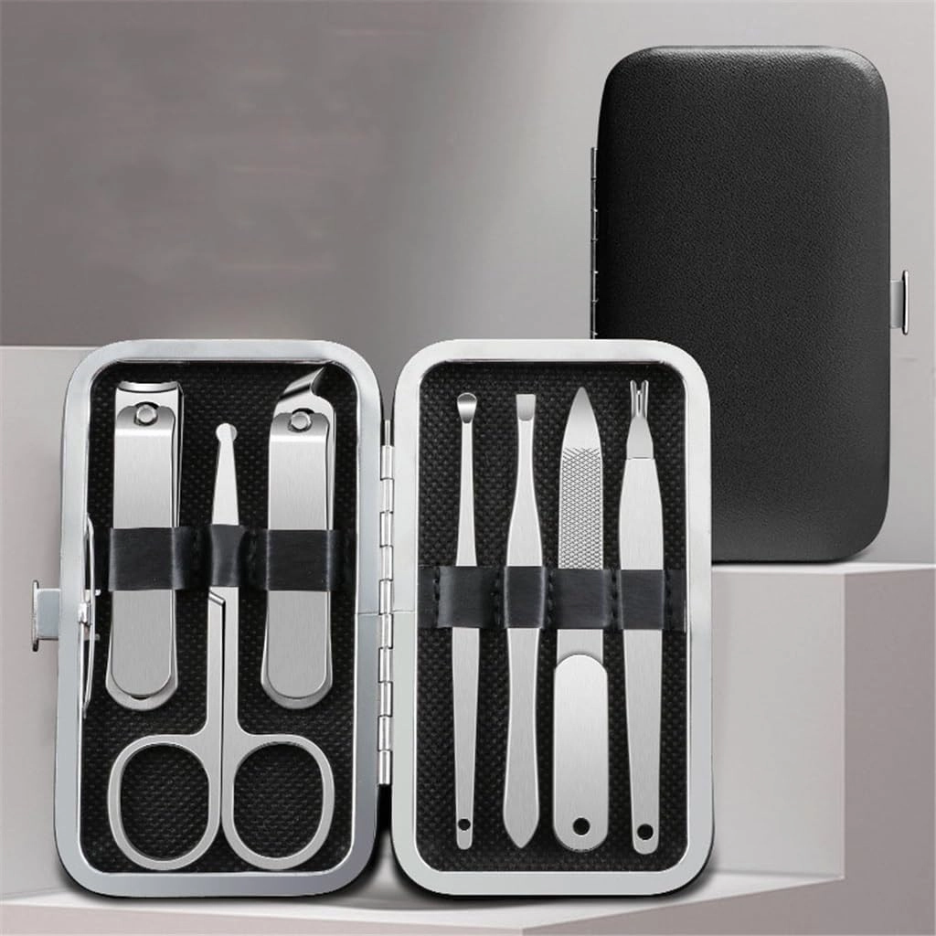 Stainless Steel Nail Clipper Set 7 Pieces Home Nail Scissors Nail Clippers Manicure Tools