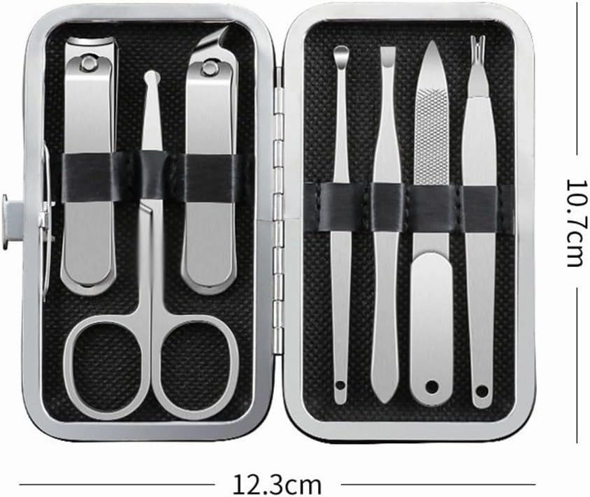 Stainless Steel Nail Clipper Set 7 Pieces Home Nail Scissors Nail Clippers Manicure Tools
