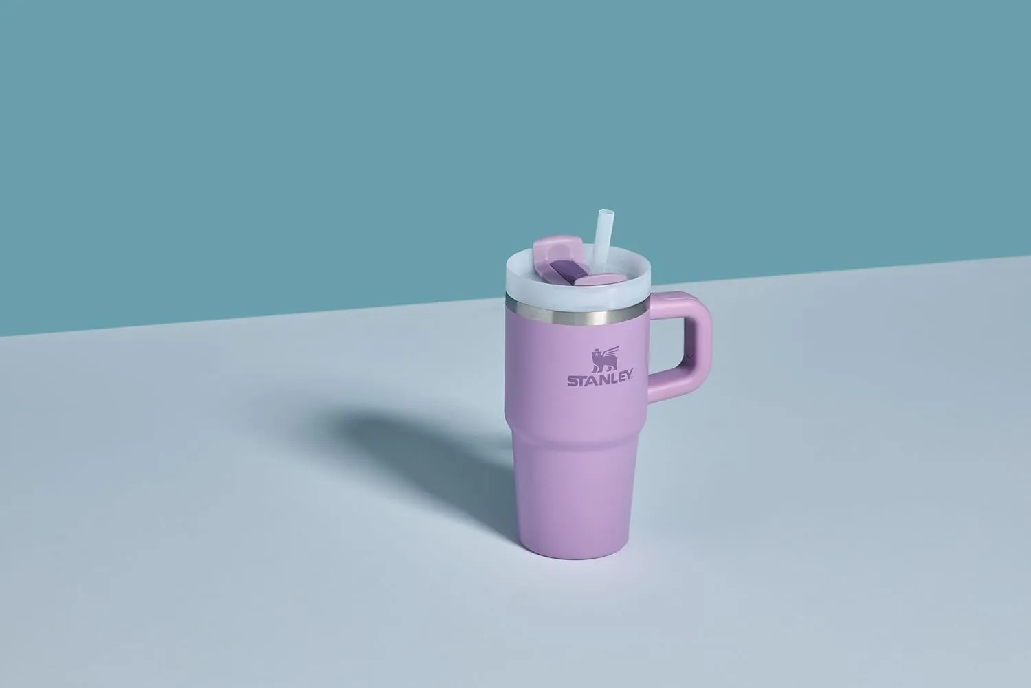 Stanley Quencher H2.0 Tumbler with Handle and Straw 14 oz | Flowstate 3-Position Lid | Cup Holder Compatible for Travel | Insulated Stainless Steel Cup | BPA-Free | Lilac