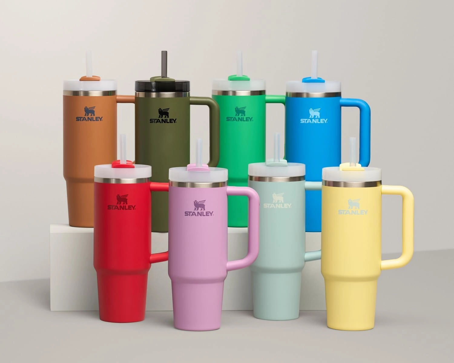 Stanley Quencher H2.0 Tumbler with Handle and Straw 30 oz | Flowstate 3-Position Lid | Cup Holder Compatible for Travel | Insulated Stainless Steel Cup | BPA-Free | Lilac