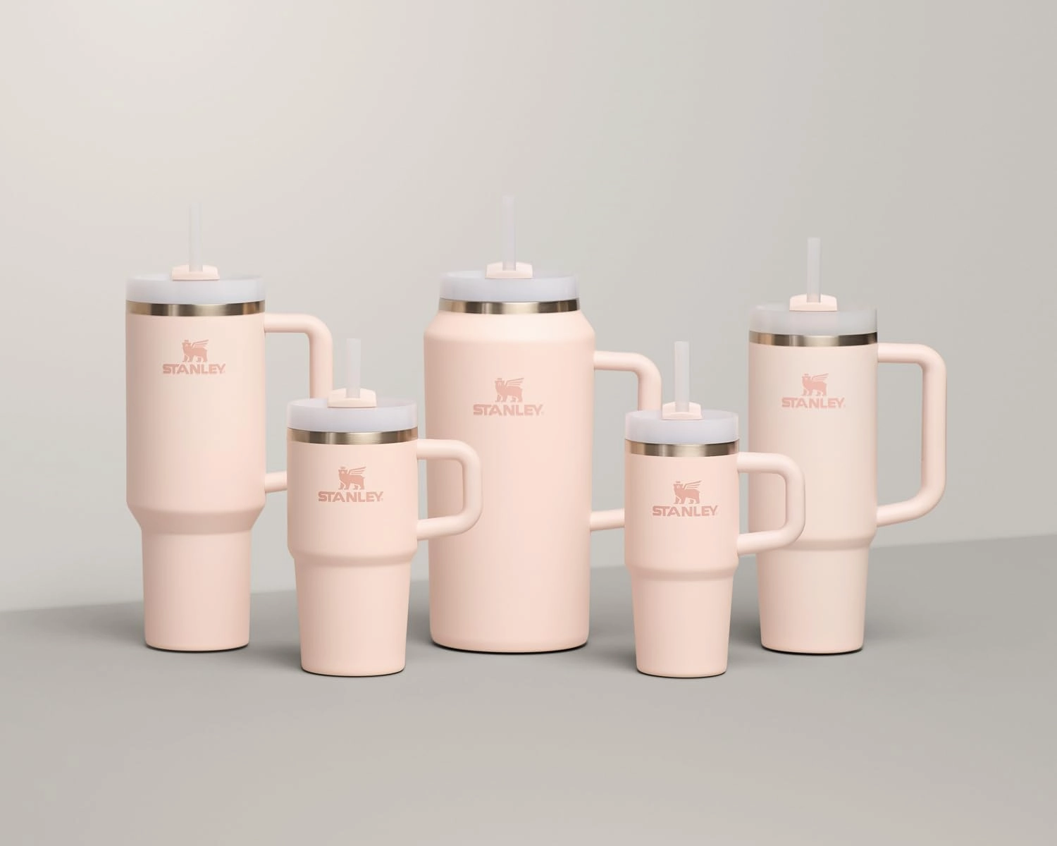Stanley Quencher H2.0 Tumbler with Handle and Straw 30 oz | Flowstate 3-Position Lid | Cup Holder Compatible for Travel | Insulated Stainless Steel Cup | BPA-Free | Rose Quartz 2.0