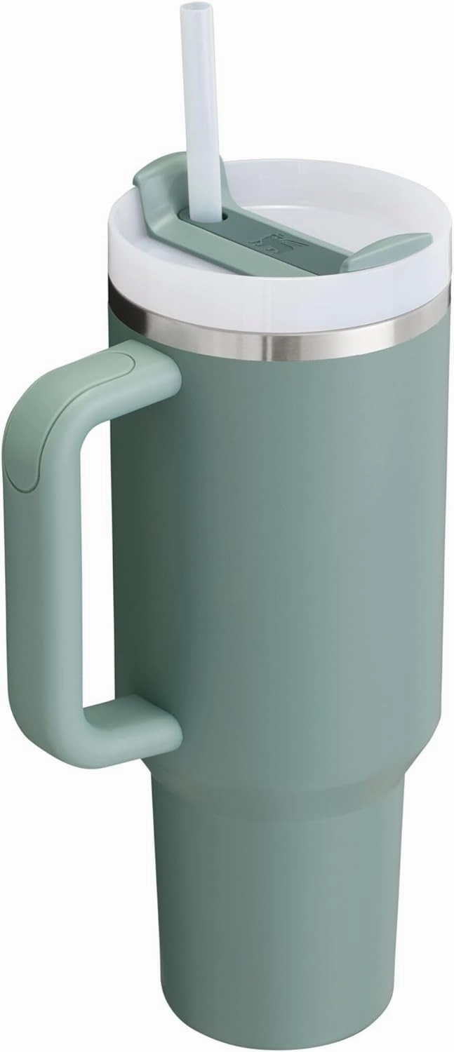Stanley Quencher H2.0 Tumbler with Straw 40 oz | Flowstate 3-Position Lid | Cup Holder Compatible for Travel | Insulated Stainless Steel Cup | BPA-Free | Shale