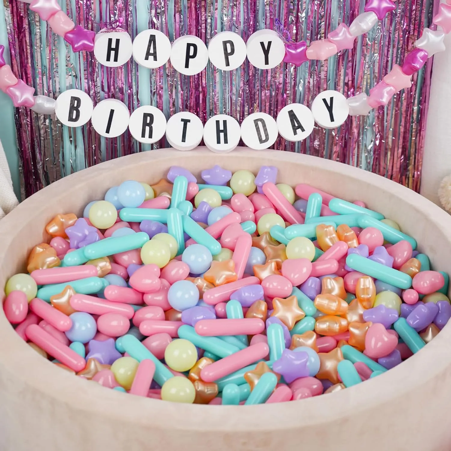 STARBOLO Ball Pit Balls for Baby and Toddler, 200pcs Phthalate Free BPA Free Crush Proof Plastic - Macaron Ocean Balls Pit Balls Play Toys for Kids Ball Pit, Pool,Play Tent,Party