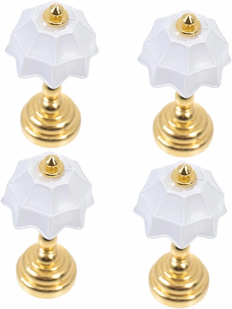 STOBOK 12pcs Miniature Desk Lamp Landscape Lighting for Dollhouse Decor Realistic Mini House Table Lamp Ornament for Boys and Girls Miniature Furniture Collection