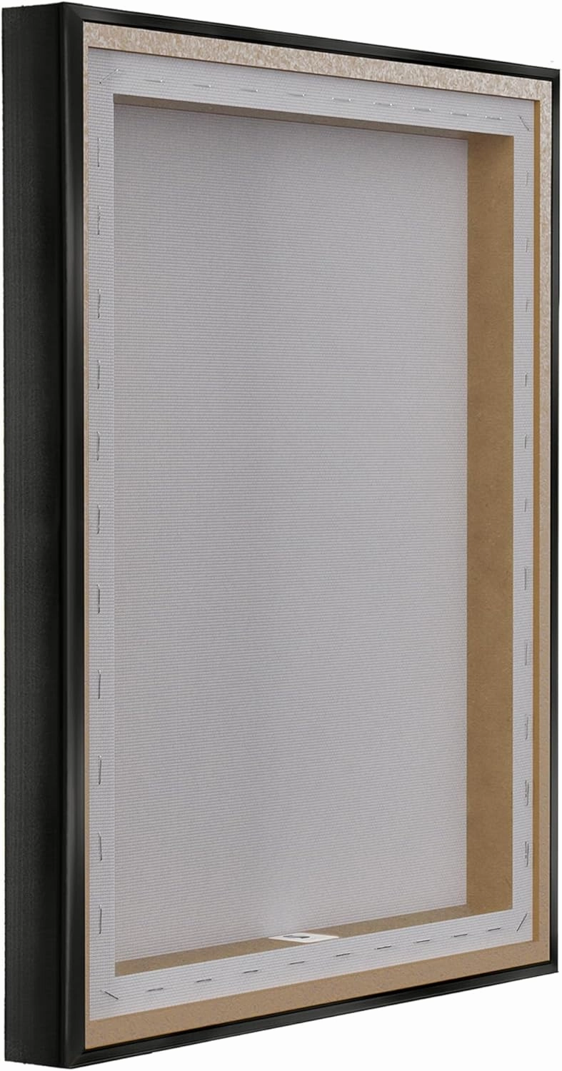 Stupell Industries Eyeshadow Makeup Palette Framed Floater Canvas Wall Art Design by Ziwei Li