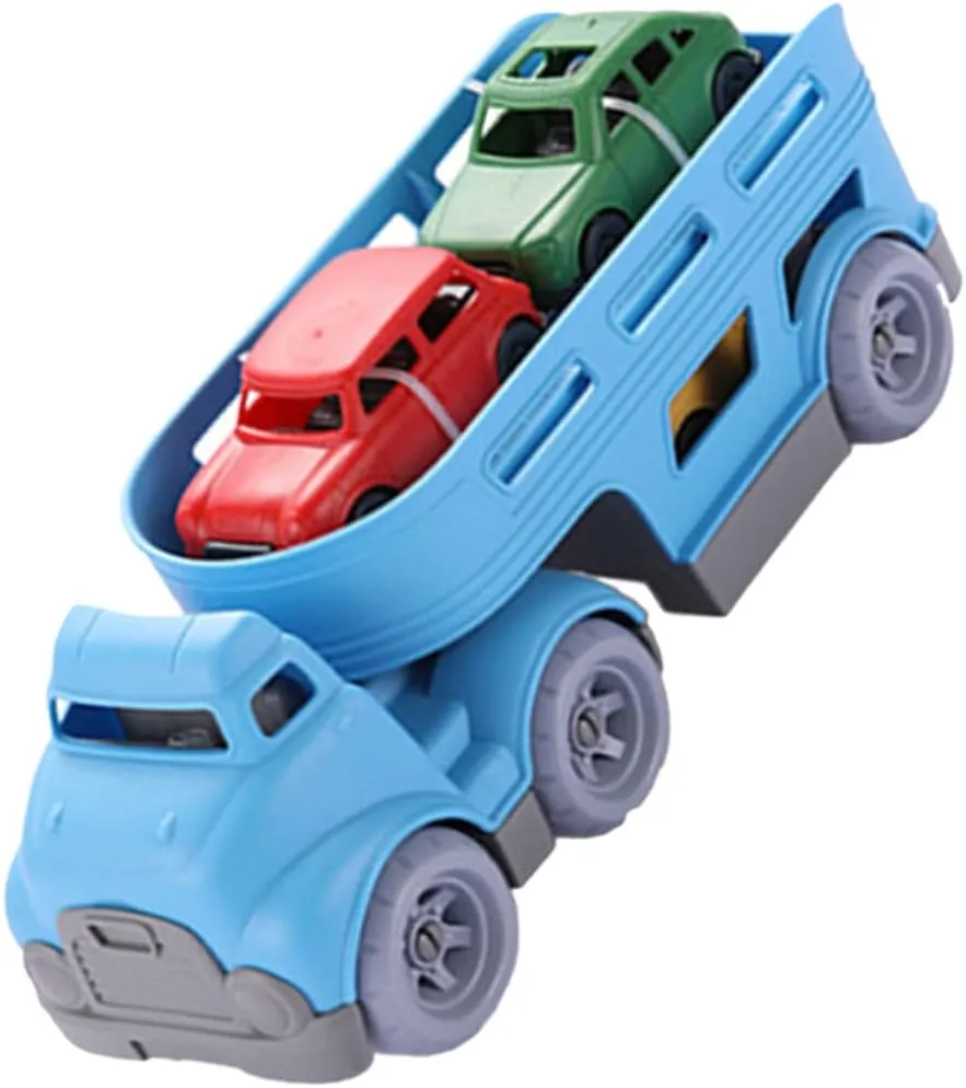 SUPVOX 1 Set Educational Interactive Pull Back Vehicle Friction Powered Truck for Lightweight Portable Model for Indoor Safe Smooth Design