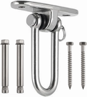 Swing Hook 304 Stainless Steel Swing Sets Hardware Hanging Accessory Swing Hangers Screws Bolts for Playground Gym Hammocks