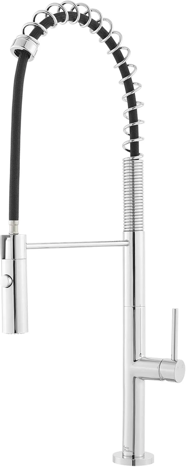 Swiss Madison SM-KF72BN Chalet Single Handle, Pull-Down Kitchen Faucet in Brushed Nickel