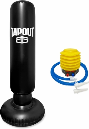 TAPOUT 63-Inch Inflatable Punching Bag, Freestanding, for Boxing, MMA, and Fitness