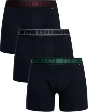 Ted Baker Men's 3 Pack Boxer Briefs, Winestasting/Trekking/Navy