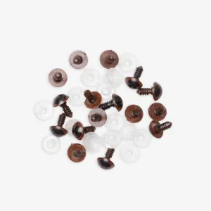 Teddy Eyes Brown 12mm (8 Pairs)