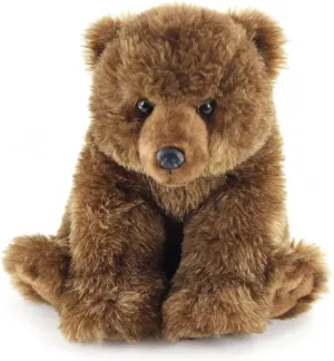 The Petting Zoo Grizzly Bear Stuffed Animal Plushie, Gifts for Kids, Wild Onez Animals, Bear Plush Toy, 12 inches