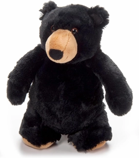 The Petting Zoo Stumpy Black Bear Stuffed Animal Plushie, Gifts for Kids, Wildlife Animals, Black Bear Plush Toy, 10 inches
