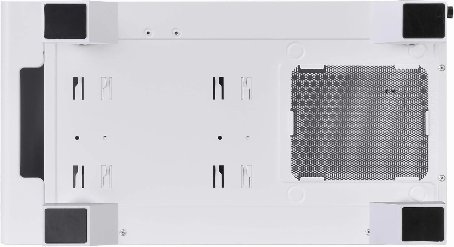 Thermaltake S100 Tempered Glass Snow Edition Micro-ATX mini-Tower Computer Case with 120mm Rear Fan Pre-Installed CA-1Q9-00S6WN-00, White