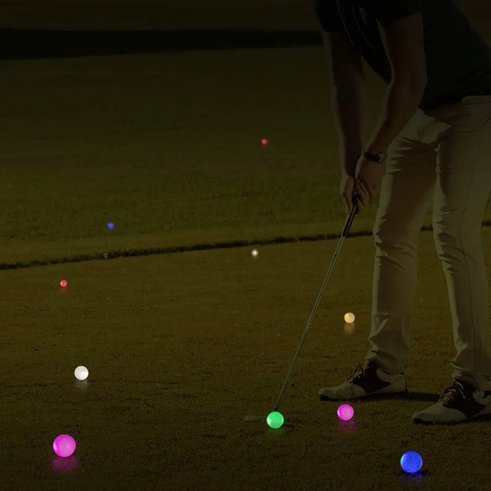 THIODOON Glow in The Dark Golf Balls Light up Night Led Golf Balls Gift Sets for Men Kids Women