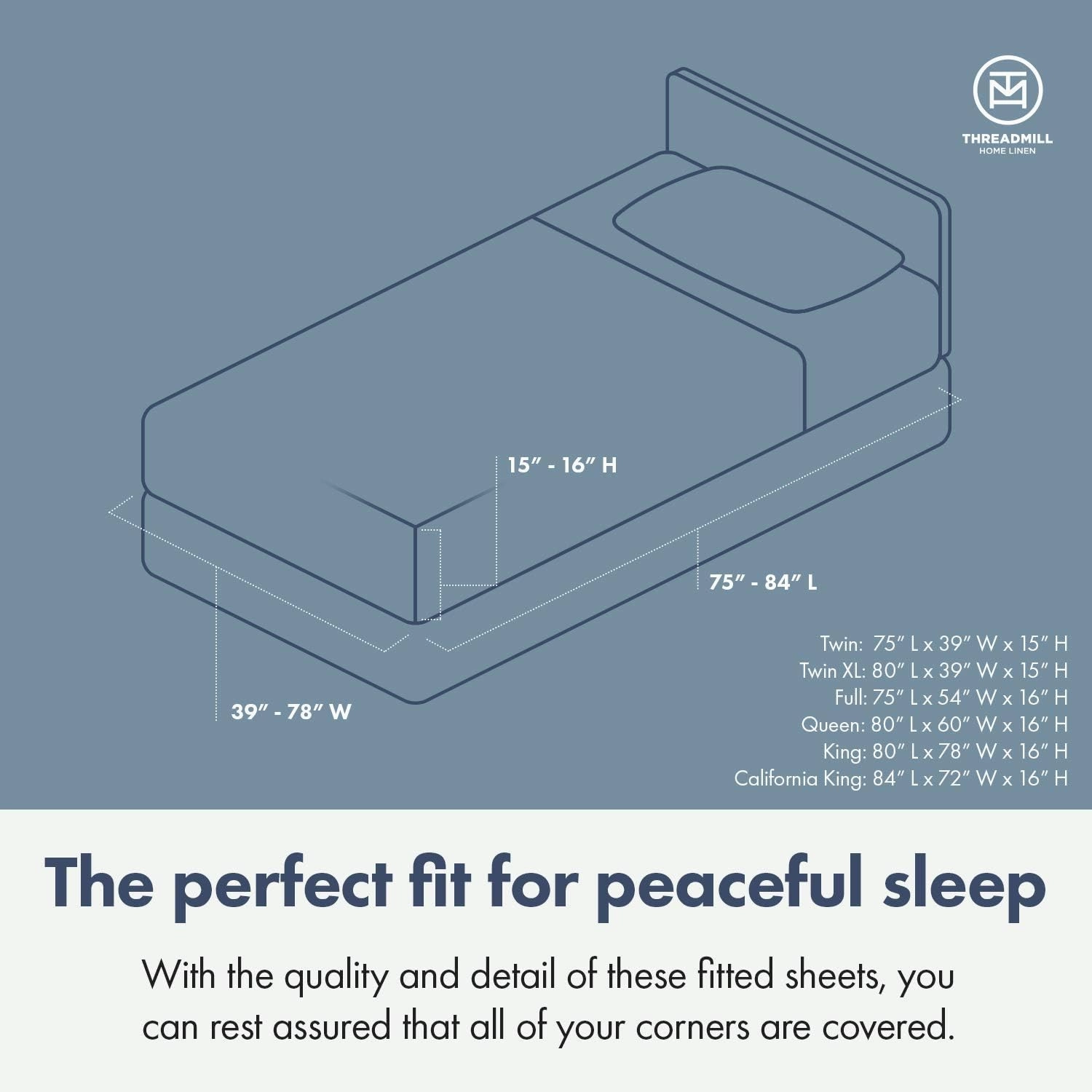 Threadmill 100% Cotton Sheets for Twin Size Bed - 600 Thread Count Twin Bed Sheets Set with 15” Deep Pocket - Sateen Weave 3-Piece Bedding Set with Cooling Effect, White