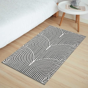 Tiffasea Small Bathroom Rug 2'x3', Indoor Door Mat Machine Washable Small Area Rug, Cotton Woven Indoor Outdoor Rugs Reversible Entryway Rug Farmhouse Throw Rugs for Bedroom/Kitchen/Entry