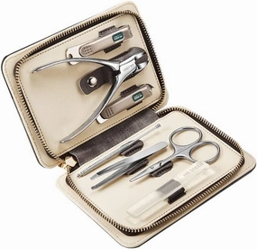 Toenail Clippers Nail Clippers Set Portable Nail Set Personal Care Pedicure Set Stainless Steel Beauty Set with Portable Fashion Bag (6/7 Piece Set) Nail Clipper Set (Color : B-7-piece Set)